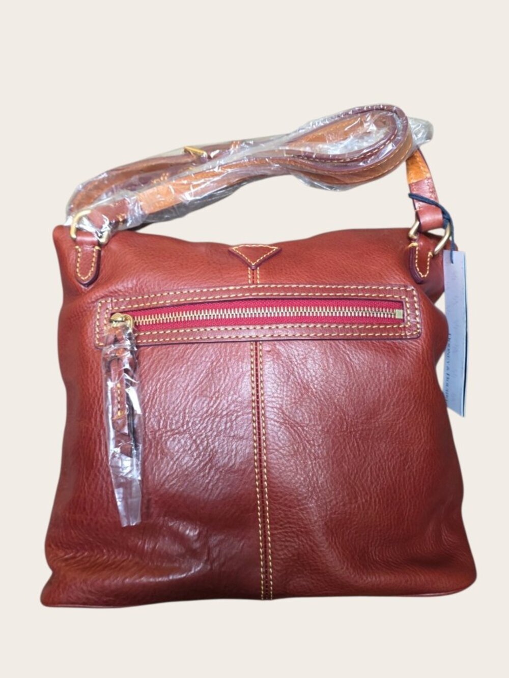 Medium Toggle Crossbody Chestnut Italian Leather - Picture 13 of 16